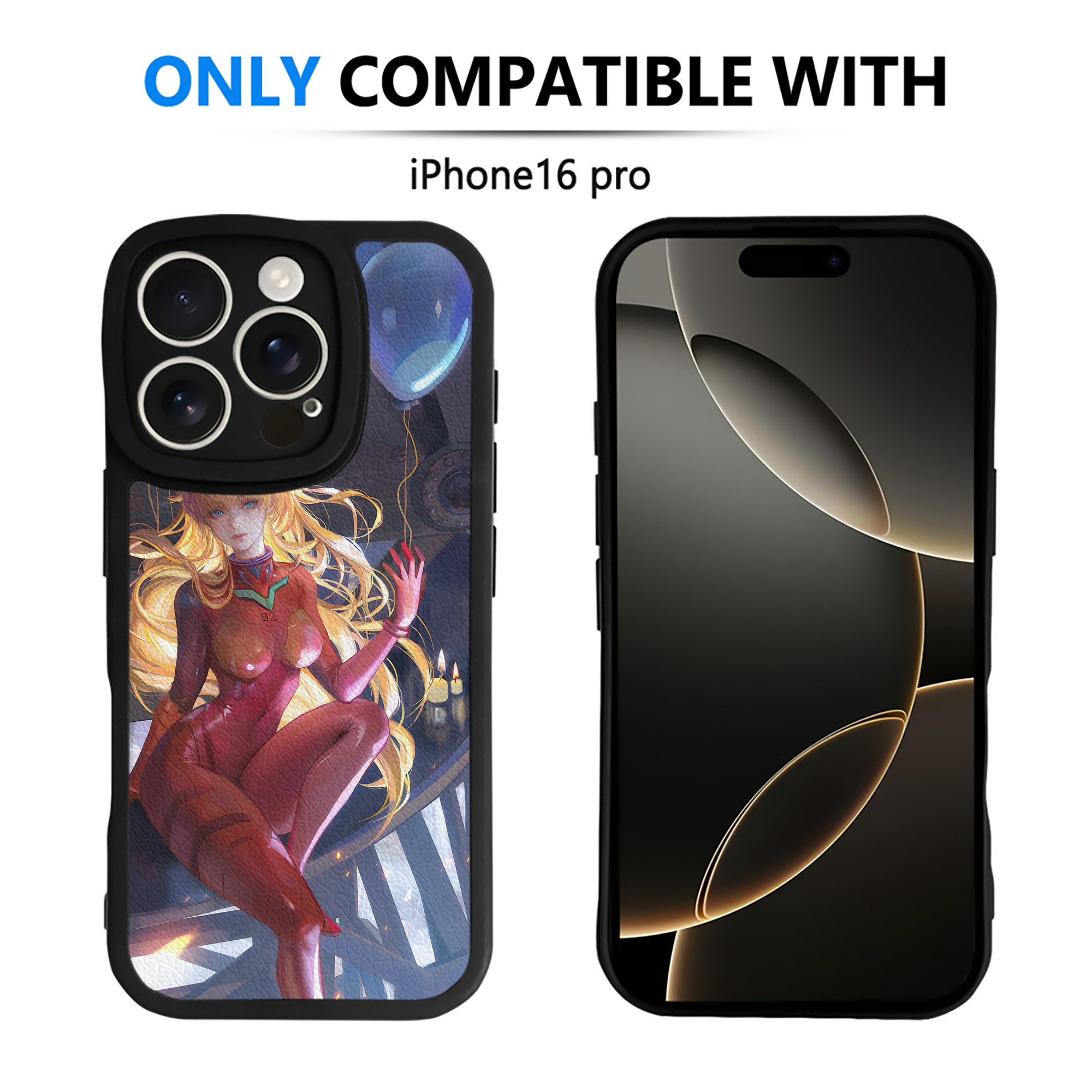（画像用） EVA 新世紀エヴァンゲリオン 【iPhone 16シリーズ対応】シリコンスマホケース（レザー調） 材質：シリコン